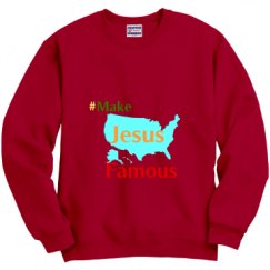 Unisex Film and Foil Crewneck Sweatshirt