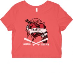 Ladies Slim Fit Crop Top Tee