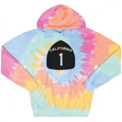 Unisex Tie-Dye Fleece Hoodie