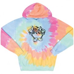 Unisex Tie-Dye Fleece Hoodie