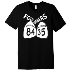 Four Corners - white ink 