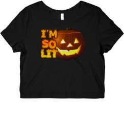 Ladies Slim Fit Crop Top Tee