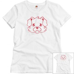 cute dog face design 