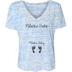 Ladies Flowy Slouchy V-Neck Tee