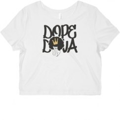 Ladies Slim Fit Crop Top Tee