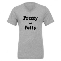 Unisex CVC Jersey V-Neck T-Shirt