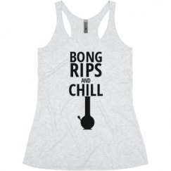 Ladies Slim Fit Super Soft Racerback Triblend Tank