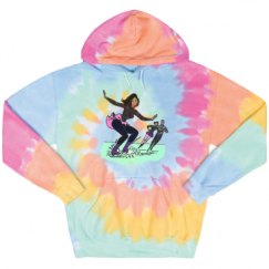 Unisex Tie-Dye Fleece Hoodie