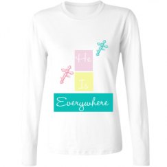 Ladies Relaxed Fit Basic Long Sleeve Tee