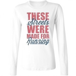 Ladies Relaxed Fit Basic Long Sleeve Tee