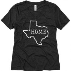 Ladies Relaxed Fit Super Soft Triblend V-Neck Tee