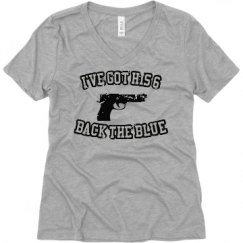 Ladies Relaxed Fit V-Neck Tee