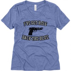 Ladies Relaxed Fit Super Soft Triblend V-Neck Tee