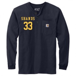 Unisex Carhartt Long Sleeve Henley Tee