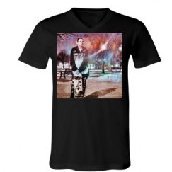 Unisex V-Neck Jersey Tee