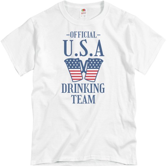 ShirtBANC USA Drinking Team Mens Shirts
