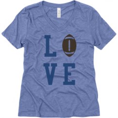 Ladies Relaxed Fit Super Soft Triblend V-Neck Tee