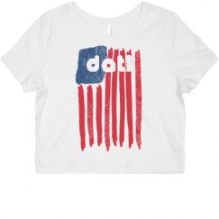 Ladies Slim Fit Crop Top Tee