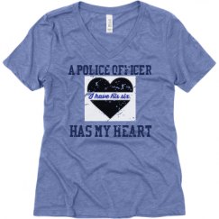 Ladies Relaxed Fit Super Soft Triblend V-Neck Tee