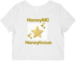 Ladies Slim Fit Crop Top Tee