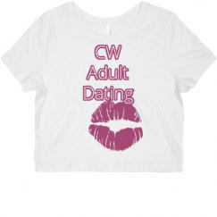 Ladies Slim Fit Crop Top Tee