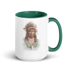 15oz Ceramic Mug with Color Inside