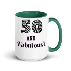 15oz Ceramic Mug with Color Inside