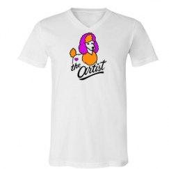 Unisex V-Neck Jersey Tee