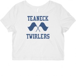 Ladies Slim Fit Crop Top Tee