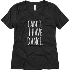 Ladies Relaxed Fit Super Soft Triblend V-Neck Tee