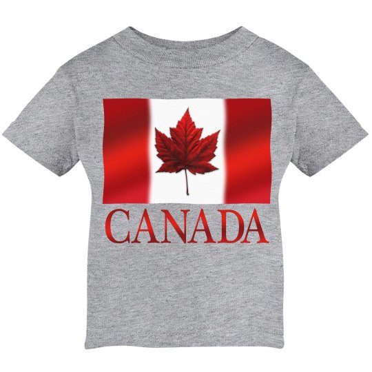 Baby Canada T-shirts - Canada Flag Baby Souvenirs