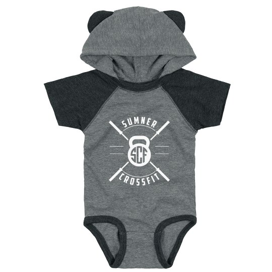 Baby hooded onesie