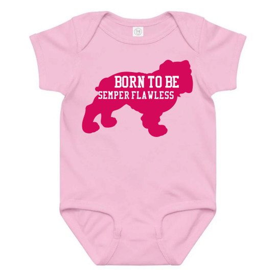 Baby Onesie Born to Be Pink