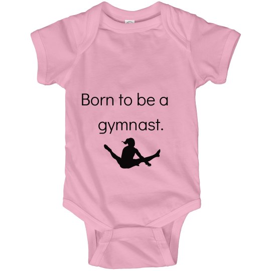 Baby's born to be a gymnast 