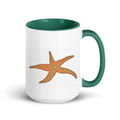 15oz Ceramic Mug with Color Inside