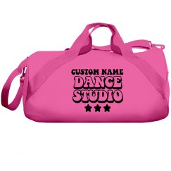 BLACK LOGO CUSTOM DANCE STUDIO BAG
