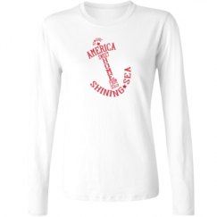 Ladies Relaxed Fit Basic Long Sleeve Tee