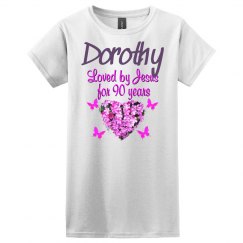 PINK FLORAL PERSONALIZED 90TH