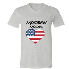 Unisex V-Neck Jersey Tee