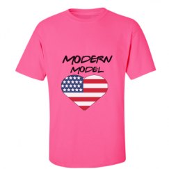 Unisex Ultra Cotton Safety Neon Crewneck Tee