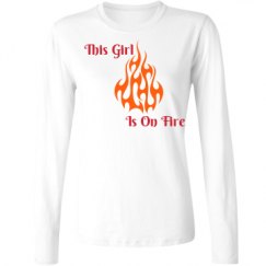 Ladies Relaxed Fit Basic Long Sleeve Tee