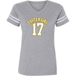 Ladies Relaxed Fit Vintage Sports Tee