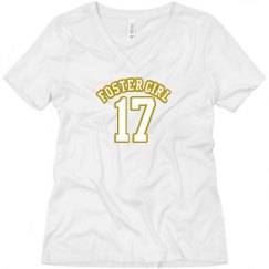 Ladies Relaxed Fit V-Neck Tee