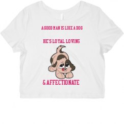 Ladies Slim Fit Crop Top Tee