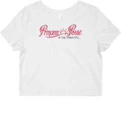 Ladies Slim Fit Crop Top Tee