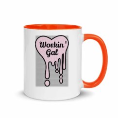 11oz Ceramic Mug with Color Inside