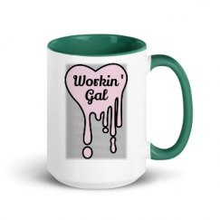 15oz Ceramic Mug with Color Inside