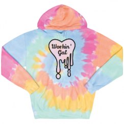 Unisex Tie-Dye Fleece Hoodie