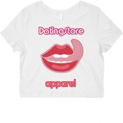 Ladies Slim Fit Crop Top Tee