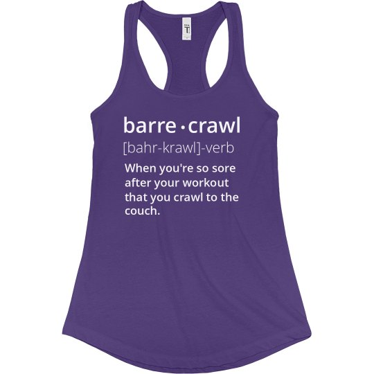 Barre-Crawl Tank Barre-Crawl Tank